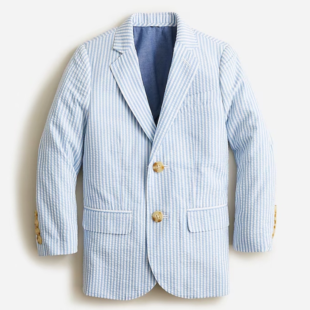 J. Crew Boys' Ludlow Suit Jacket in Seersucker